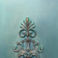 Turquoise & Blue Oak Sideboard | Cabinet, Storage Cupboard Hand Painted