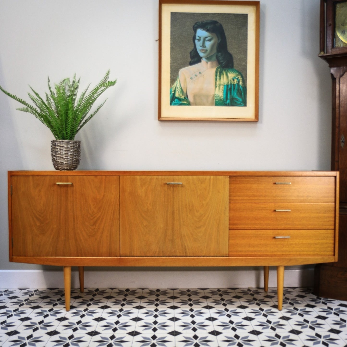 Wrighton Teak Sideboard with Drinks Cabinet Mid Century Retro 1960s