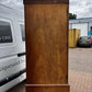 Georgian Flame Mahogany Linen Press Cabinet