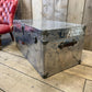 Aluminum Aviation Trunk Polished Vintage Industrial Storage Trunk Metal industrial Travel Case English Luggage