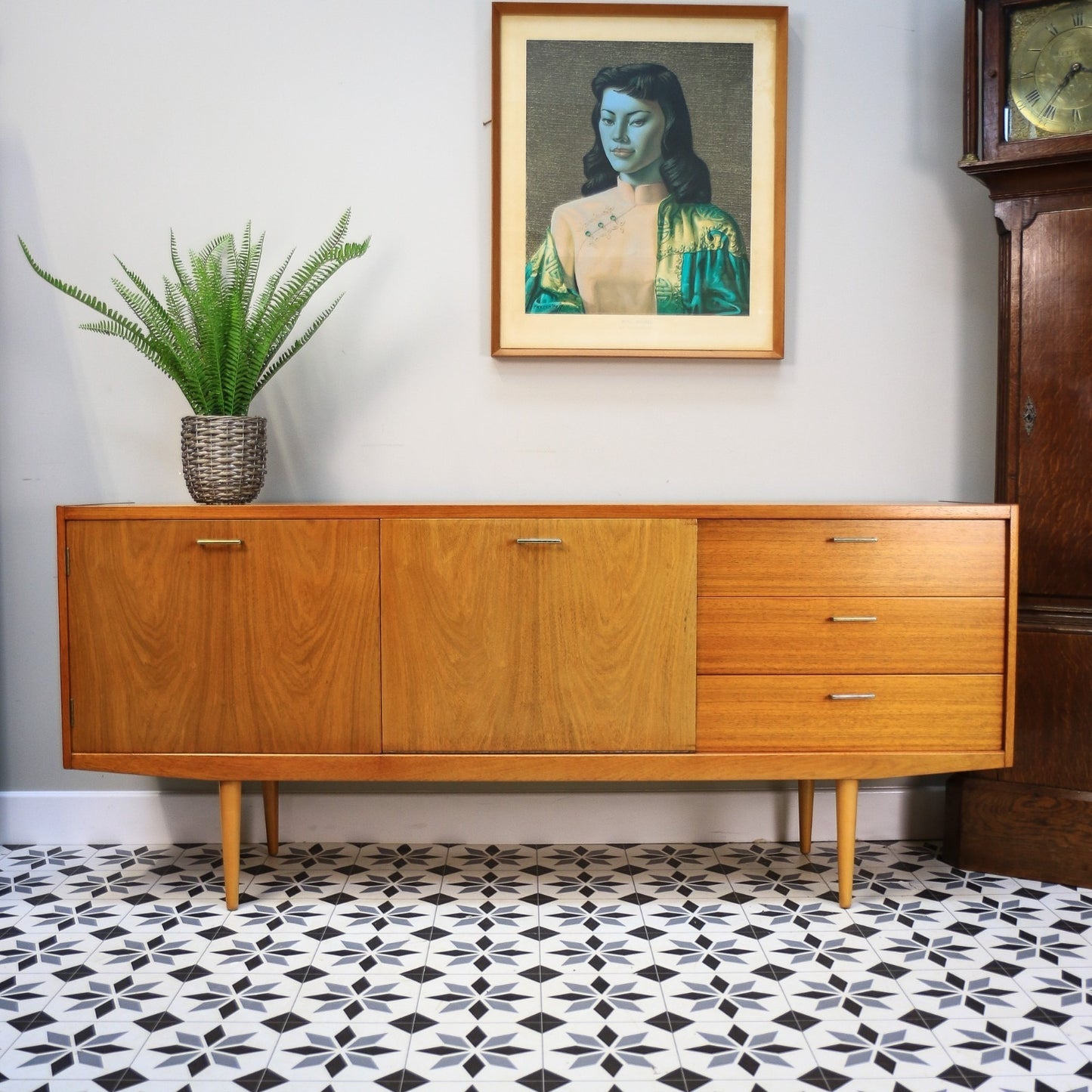 Wrighton Teak Sideboard with Drinks Cabinet Mid Century Retro 1960s