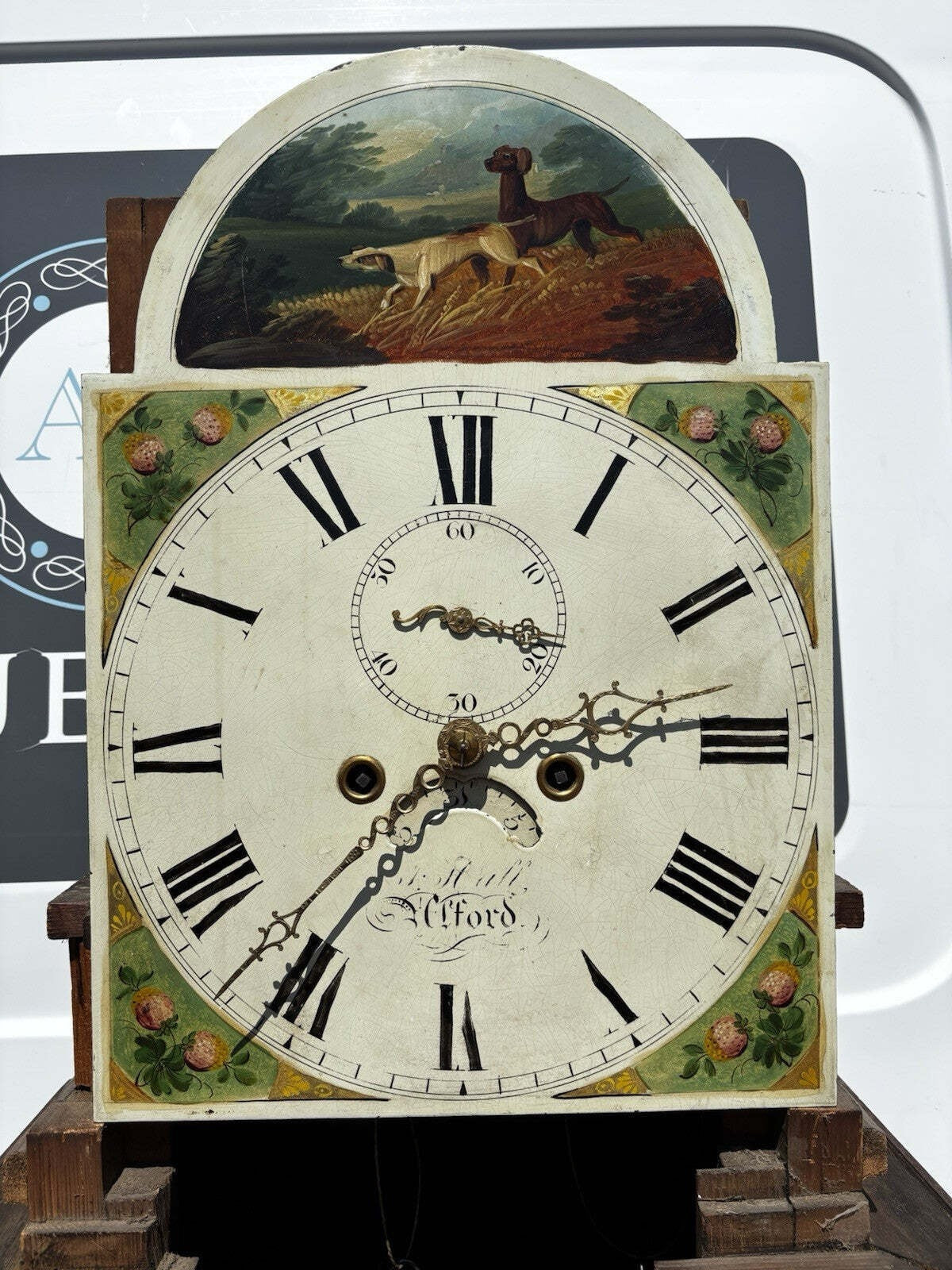 Georgian 8 Day Longcase Clock, Case Signed Henry Blow, Lincoln.