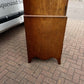 Georgian Flame Mahogany Linen Press Cabinet