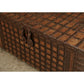 Large Iron Bound Indian Hardwood Trunk
