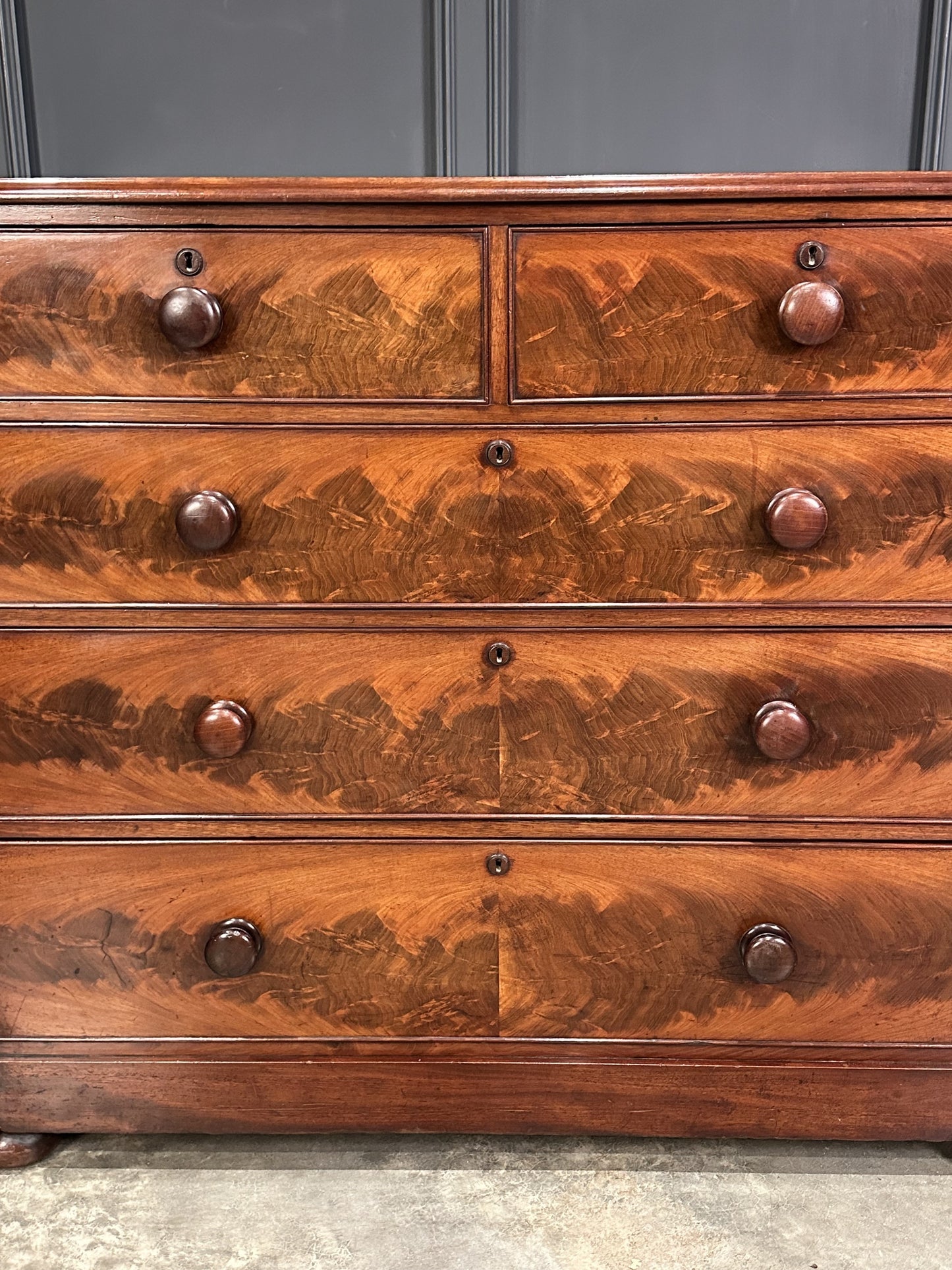 Victorian Mahogany Tallboy Vintage Chest Of Drawers