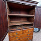 Georgian Flame Mahogany Linen Press Cabinet