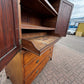 Georgian Flame Mahogany Linen Press Cabinet