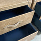 Vintage Leather Bedside Chest of Drawers Matching Pair English Handmade Bespoke
