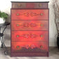 Red, Orange, Maroon Vintage Stag Chest of Drawers Upcycled – Hand-Painted