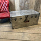 Aluminum Aviation Trunk Polished Vintage Industrial Storage Trunk Metal industrial Travel Case English Luggage