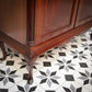 Vintage Bookcase Edwardian Inlaid Mahogany on Cabriole legs Display Cabinet