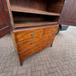 Georgian Flame Mahogany Linen Press Cabinet