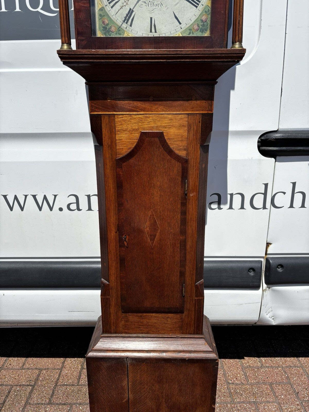 Georgian 8 Day Longcase Clock, Case Signed Henry Blow, Lincoln.