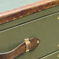 Green Olive Vintage Nightstand Cabinets: Luxury Handcrafted English Bedroom Storage Tables