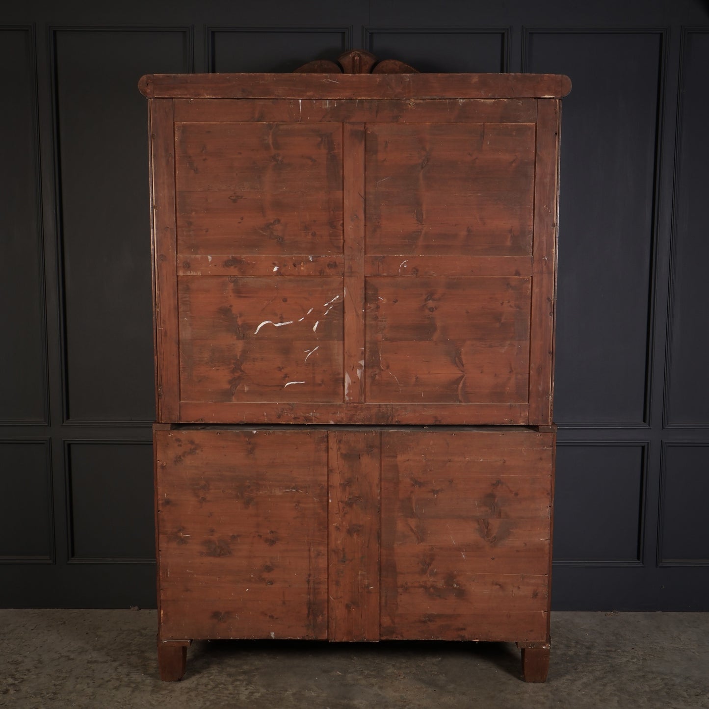 Late Regency Mahogany Linen Press