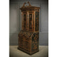 Magnificent Early 19th Century Chinoiserie Black Lacquered Bureau Bookcase