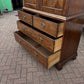 Antique Georgian Flame Mahogany Cupboard & Drawers
