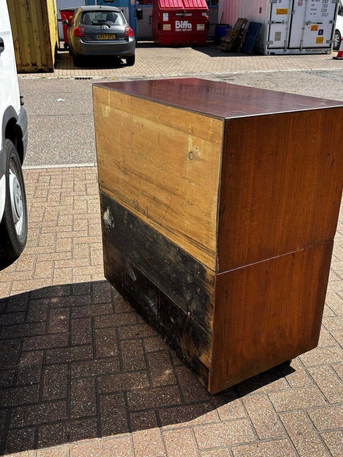Vintage Campaign Chest, Military Chest. Splits In 2 Pieces. Very Good Quality