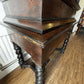 18th Century Gothic Drinks Cabinet On Stand, Lots Of Drawers, Fitted Interior & Pigeon Holes