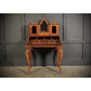 Burr Walnut Marquetry Inlaid Writing Desk