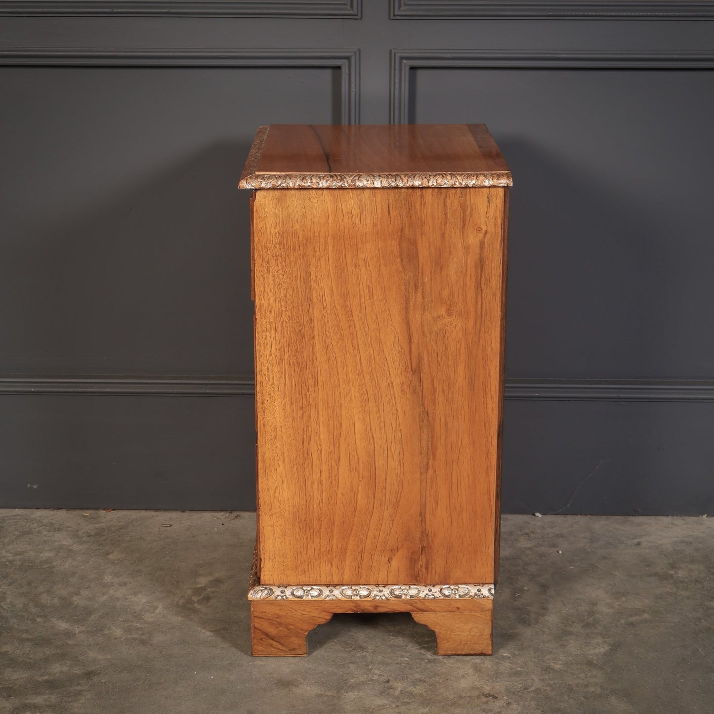 Pair Of Walnut Vintage Bedside Night Stands, 1900s