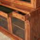 Fine William IV Walnut Vintage Glazed Bookcase Display Cabinet