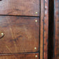 Leather Vintage Bedside Cabinet Pair, English Country House Master Bedroom, Nightstands Handmade Set