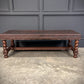 Mahogany & Leather Vintage Coffee Table