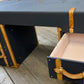 Bespoke Luxury Vintage Leather Desk: Handmade English Leather Executive Workspace Furniture
