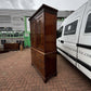 Antique Georgian Flame Mahogany Cupboard & Drawers