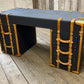 Bespoke Luxury Vintage Leather Desk: Handmade English Leather Executive Workspace Furniture