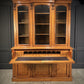Large Vintage Early Victorian Breakfront Oak Bookcase
