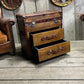 Leather Storage Trunk Table Campaign Chest Storage Solution Bedroom Nightstand Side Furniture Living Room Decor Accent Coffee Table Bespoke