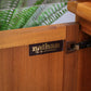 Nathan Hi Fi Media Vinyl Tall Display Cabinet in Teak Mid Century