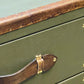 Green Olive Vintage Nightstand Cabinets: Luxury Handcrafted English Bedroom Storage Tables
