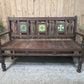 Vintage Rustic Solid Wooden Garden Bench Seat Day Bed