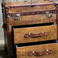 Leather Storage Trunk Table Campaign Chest Storage Solution Bedroom Nightstand Side Furniture Living Room Decor Accent Coffee Table Bespoke