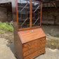 Vintage Georgian Mahogany Glazed Bureau Bookcase Chest of Drawers Writing Desk