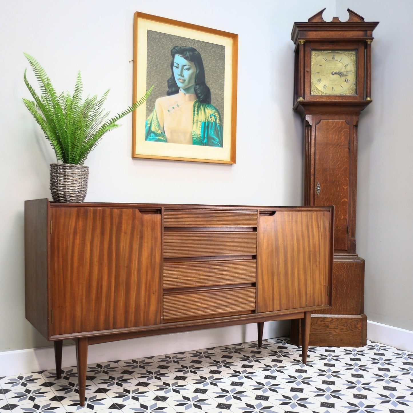 Richard Hornby for Fyne Ladye Afromosia Teak Sideboard Retro Mid Century