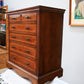 Vintage Chest of Drawers Apprentice Salesman Piece Inlaid Mahogany