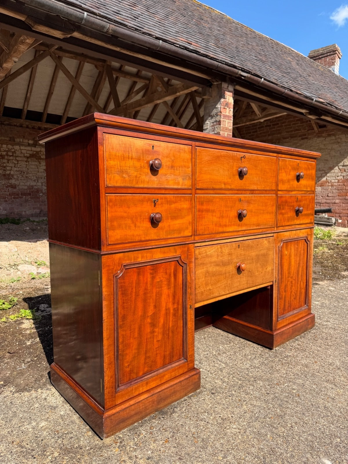 Vintage Mahogany Bank of Drawers Shop Display Kitchen Unit Chest of Drawers