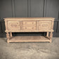 Carved Bleached Antique Oak Carved Sideboard