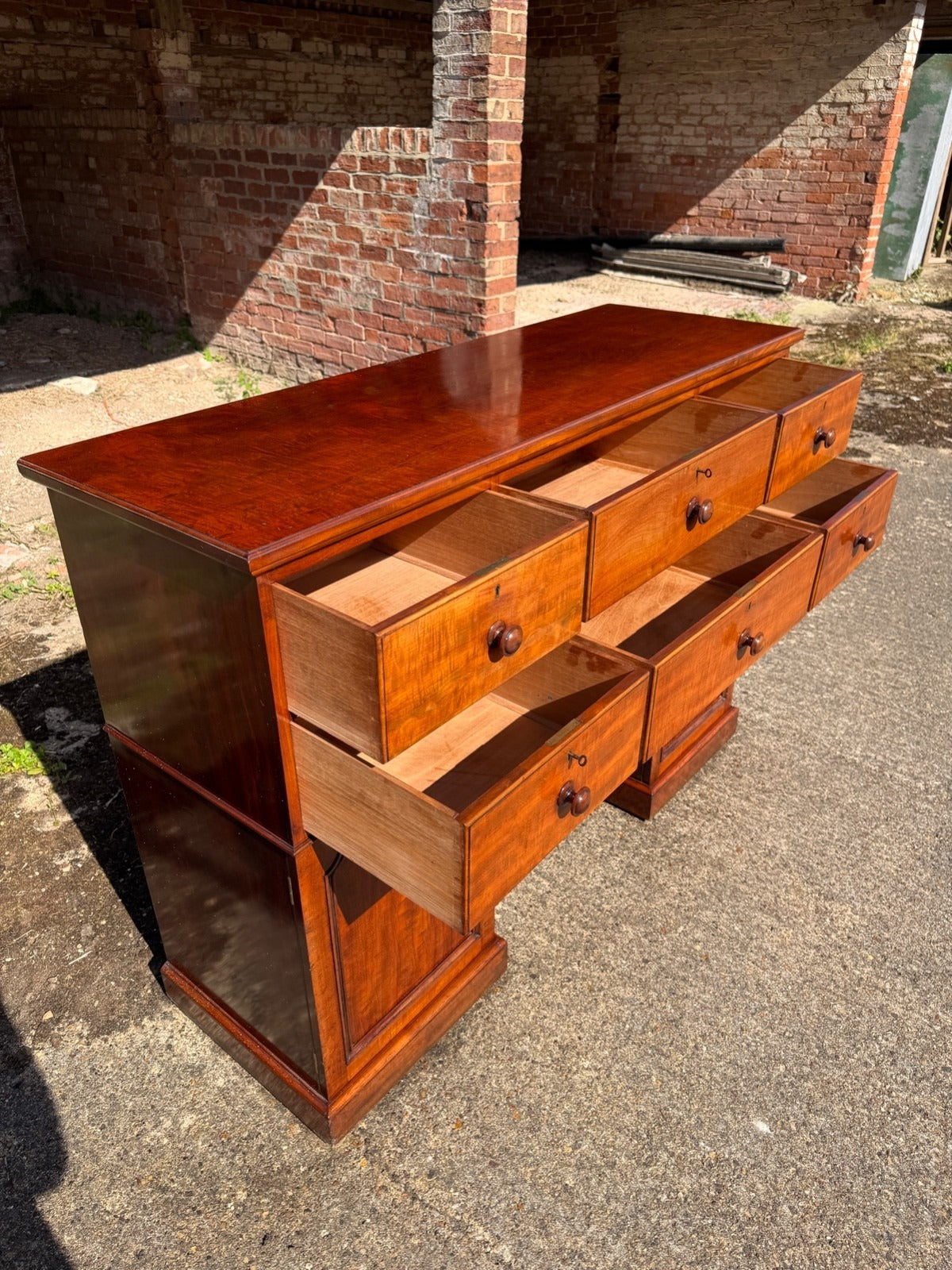 Vintage Mahogany Bank of Drawers Shop Display Kitchen Unit Chest of Drawers