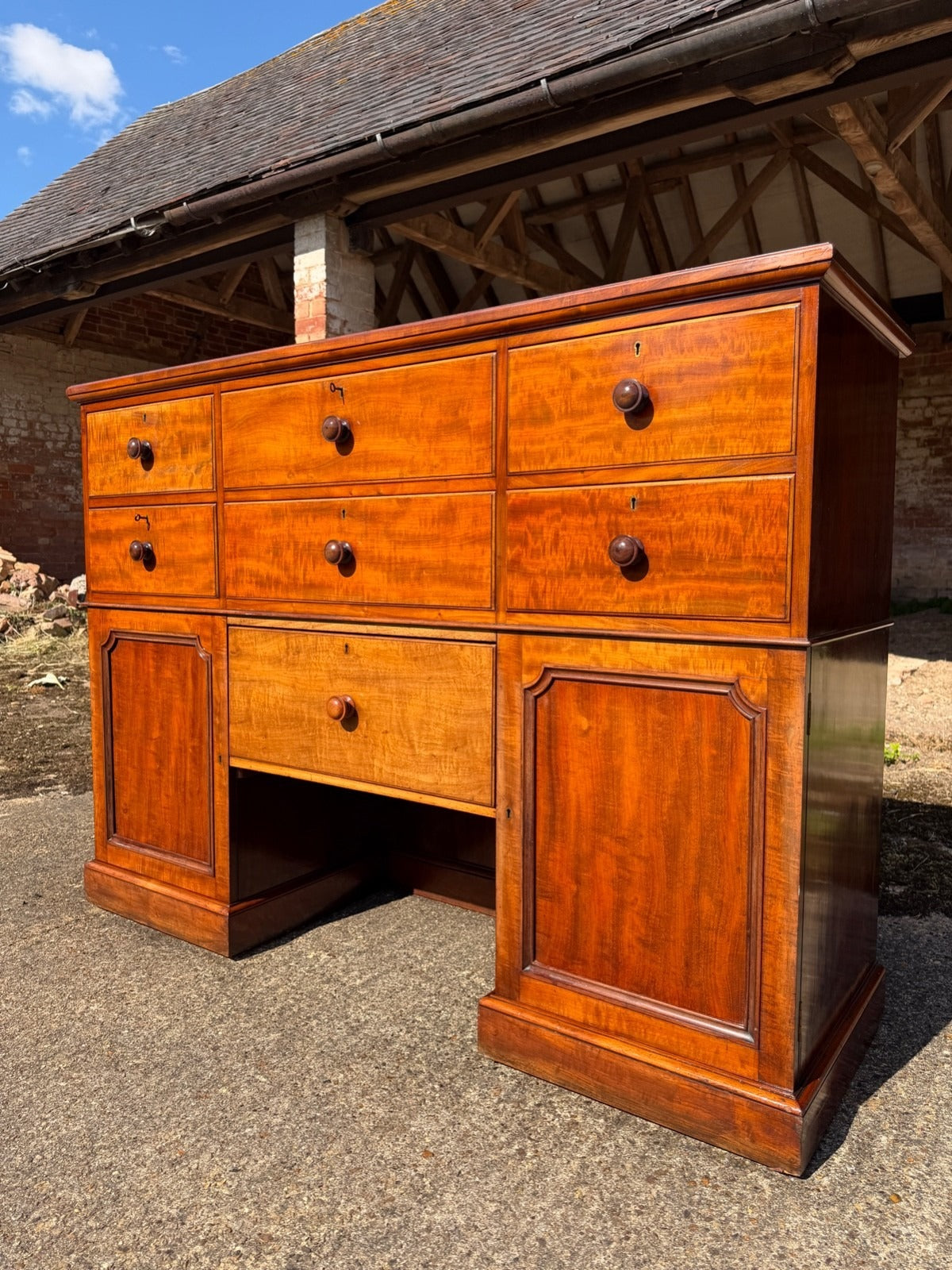 Vintage Mahogany Bank of Drawers Shop Display Kitchen Unit Chest of Drawers