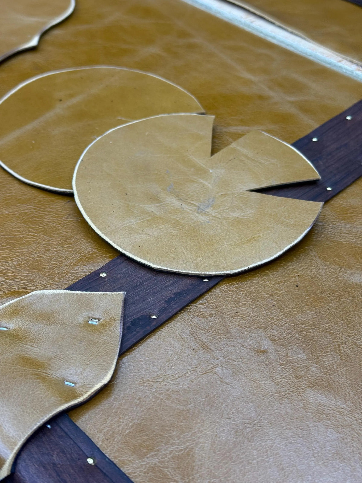 Bespoke Luxury Vintage Leather Desk: Handmade English Leather Executive Workspace Furniture