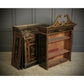 Magnificent Early 19th Century Chinoiserie Black Lacquered Bureau Bookcase
