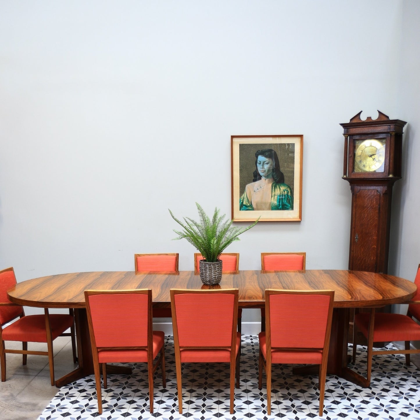 Gordon Russell Dining Table and 8 Chairs Marwood Room Rose Wood Number 1 of 200