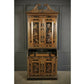 Magnificent Early 19th Century Chinoiserie Black Lacquered Bureau Bookcase