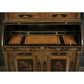 Magnificent Early 19th Century Chinoiserie Black Lacquered Bureau Bookcase