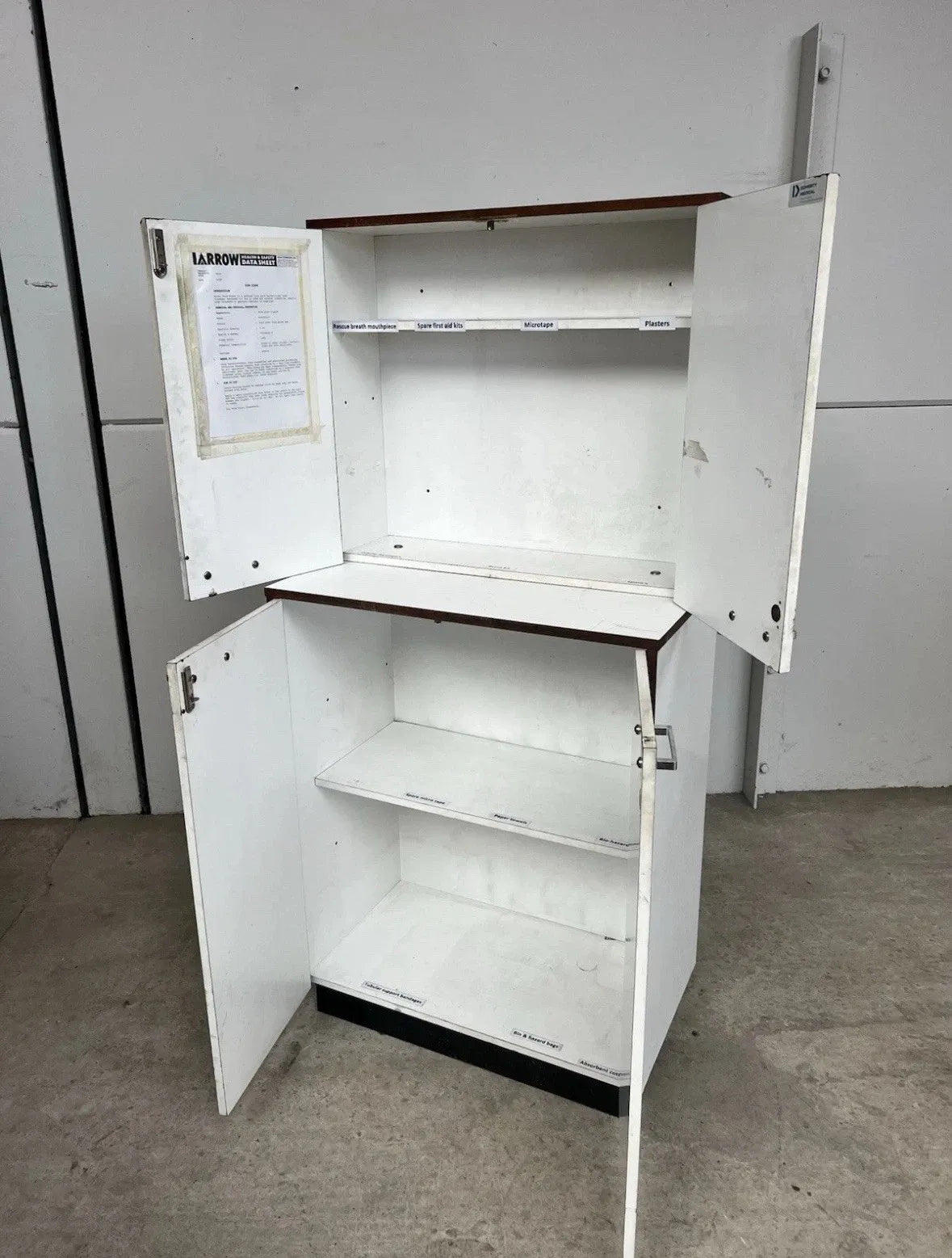 Vintage Medical Cabinet Sideboard Wall Unit Retro Bookcase 1083